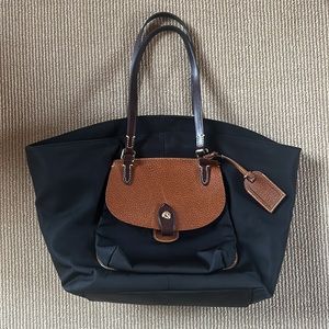 Dooney & Bourke Nylon and leather large shopper tote